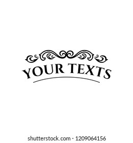 Elegant retro flourish decor. Retro Vintage Insignias or Logotypes. Vector design elements, business signs, logos, identity, labels, badges and objects.