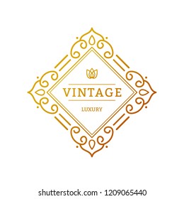 Elegant retro flourish decor. Retro Vintage Insignias or Logotypes. Vector design elements, business signs, logos, identity, labels, badges and objects.