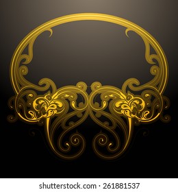 Elegant retro frame