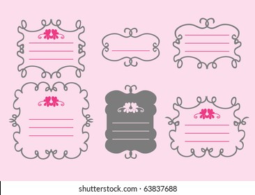 elegant retro labels