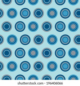 elegant retro seamless pattern with blue gray polka dots, design element. Scrapbooks, baby shower and wedding cards background