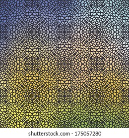 Elegant retro seamless pattern with colorful drops