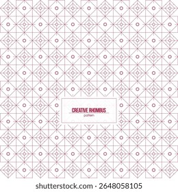 elegant rhombus pattern of multiple creative red lines