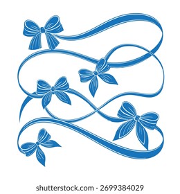 Elegant ribbon and bow vector design, perfect for wrapping gifts, holiday decorations, and festive backgrounds. Ideal for use in Christmas-themed projects and New Year celebration art.