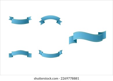 Elegant Ribbon Decoration Design Vector
