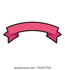 elegant ribbon frame icon