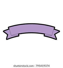 elegant ribbon frame icon