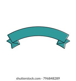 elegant ribbon frame icon