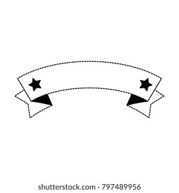 elegant ribbon frame icon
