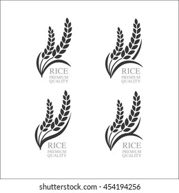 Elegant Rice vector of the world.