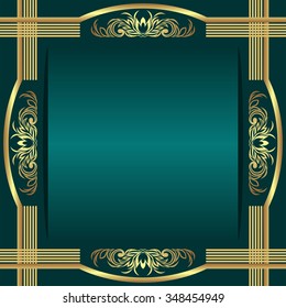 Elegant rich Background decorated ornate Borders