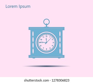 elegant roman numeral clock / vector illustration