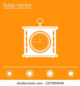 elegant roman numeral clock / vector illustration