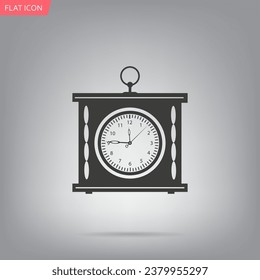 elegant roman numeral clock  vector illustration