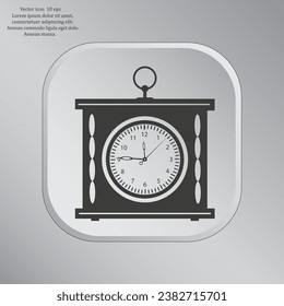 elegant roman numeral clock  vector illustration