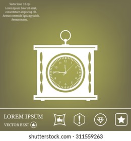 elegant roman numeral clock / vector illustration