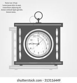 elegant roman numeral clock / vector illustration