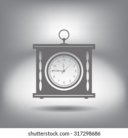 elegant roman numeral clock / vector illustration