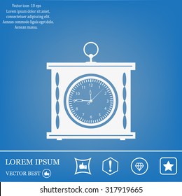 elegant roman numeral clock / vector illustration