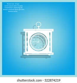 elegant roman numeral clock / vector illustration