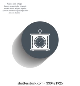 elegant roman numeral clock / vector illustration