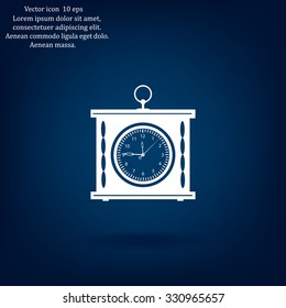 elegant roman numeral clock / vector illustration