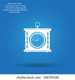 elegant roman numeral clock / vector illustration