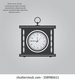 elegant roman numeral clock / vector illustration