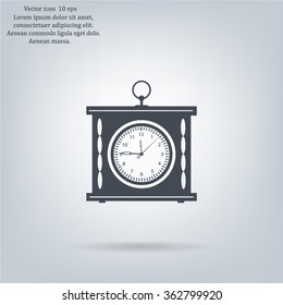 elegant roman numeral clock / vector illustration