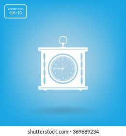 elegant roman numeral clock / vector illustration