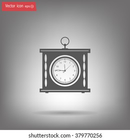 elegant roman numeral clock / vector illustration