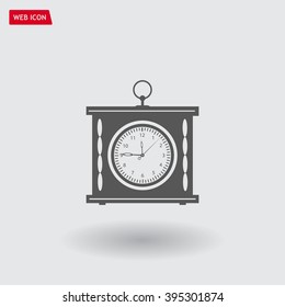 elegant roman numeral clock / vector illustration