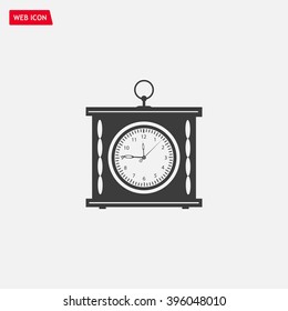 elegant roman numeral clock / vector illustration