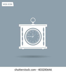 elegant roman numeral clock / vector illustration