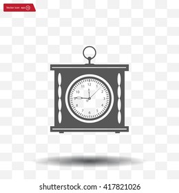 elegant roman numeral clock / vector illustration