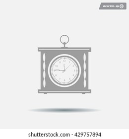 elegant roman numeral clock / vector illustration
