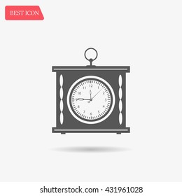 elegant roman numeral clock / vector illustration