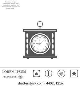 elegant roman numeral clock / vector illustration