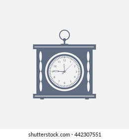 elegant roman numeral clock / vector illustration