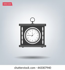 elegant roman numeral clock / vector illustration