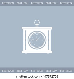 elegant roman numeral clock / vector illustration