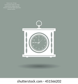 elegant roman numeral clock / vector illustration
