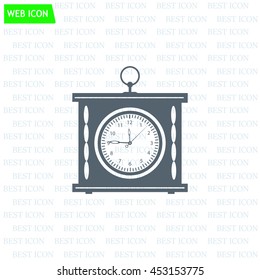 elegant roman numeral clock / vector illustration