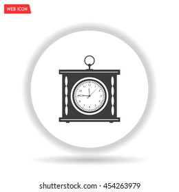 elegant roman numeral clock / vector illustration