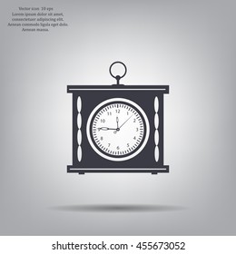 elegant roman numeral clock / vector illustration