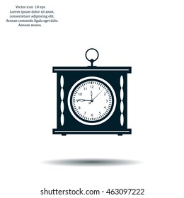 elegant roman numeral clock / vector illustration