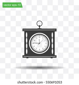 elegant roman numeral clock / vector illustration