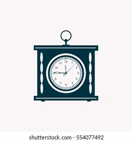 elegant roman numeral clock / vector illustration