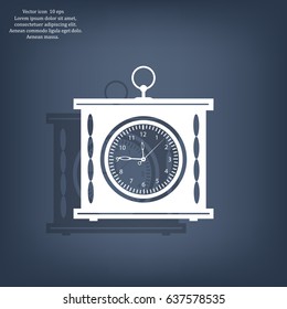 elegant roman numeral clock / vector illustration