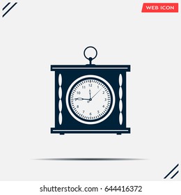 elegant roman numeral clock / vector illustration